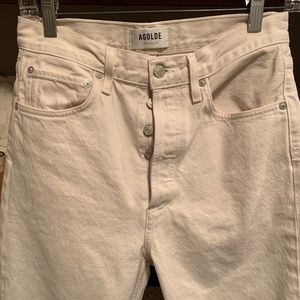 AGOLDE cream jeans - size 25